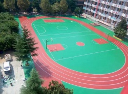 河南洛陽(yáng)嵩縣 硅PU跑道、球場(chǎng)_其他案例_廣東