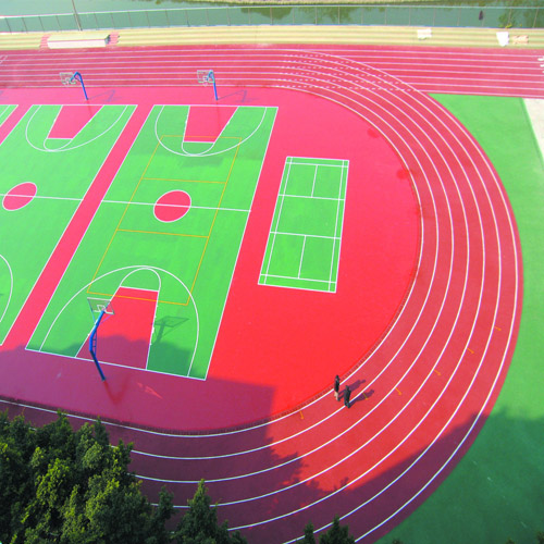 淮南第二中學(xué)混合式<a href=http://www.rkkor.cn target=_blank class=infotextkey>塑膠跑道</a>