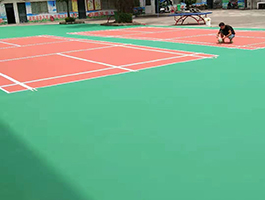 環(huán)保水性<a href=http://www.rkkor.cn target=_blank class=infotextkey>硅PU</a>球場(chǎng)-新國(guó)標(biāo)（施工流程和材料組成）
