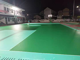 環(huán)保水性<a href=http://www.rkkor.cn target=_blank class=infotextkey>硅PU</a>球場(chǎng)-新國(guó)標(biāo)（施工流程和材料組成）