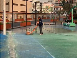 環(huán)保水性<a href=http://www.rkkor.cn target=_blank class=infotextkey>硅PU</a>球場(chǎng)-新國(guó)標(biāo)（施工流程和材料組成）