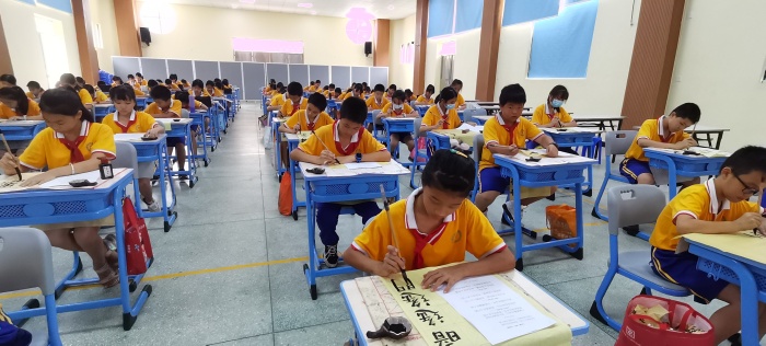 南朗小學：“喜迎國慶 祝福祖國”愛國主義主題書畫現(xiàn)場比賽活動