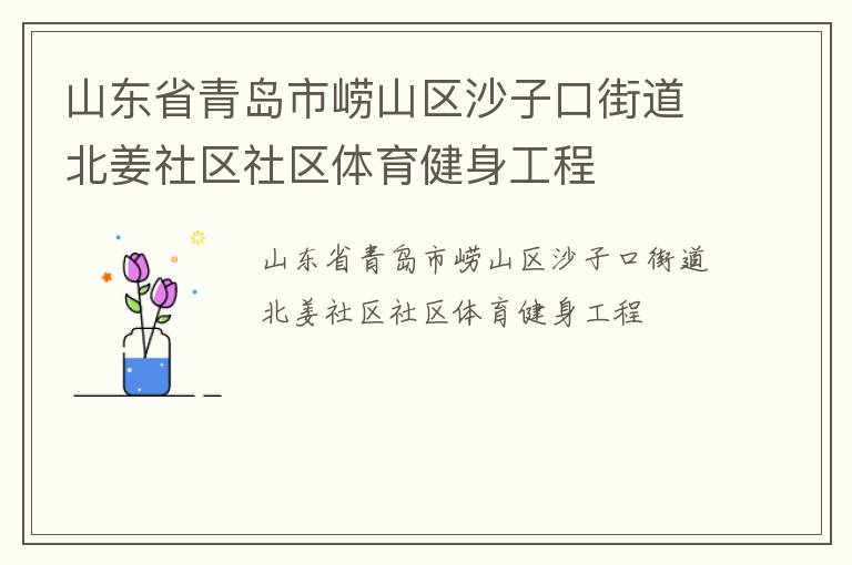 山東省青島市嶗山區(qū)沙子口街道北姜社區(qū)社區(qū)體育健身工程