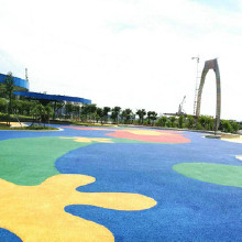 舟山塑膠跑道 公園塑膠跑道 標準塑膠跑道工程 中小學塑膠跑道廠