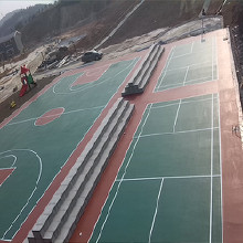 懸浮拼裝地板 場地鋪設(shè)器材 塑膠跑道材料生產(chǎn)廠家-湖南優(yōu)冠體育材料有限公司，塑膠跑道，塑膠球場