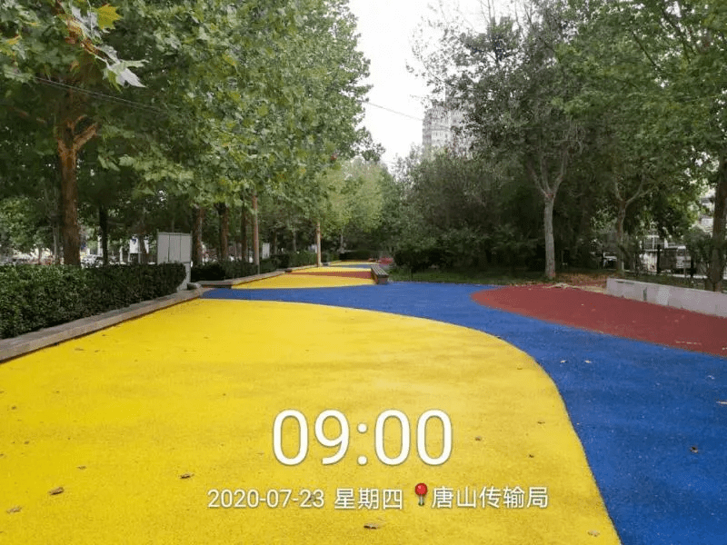 唐山：25個(gè)公園廣場(chǎng)新<a href=http://www.rkkor.cn target=_blank class=infotextkey>塑膠跑道</a>已投入使用！