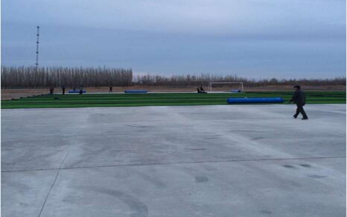 人造草坪足球場(chǎng)水泥混凝土基礎(chǔ)效果