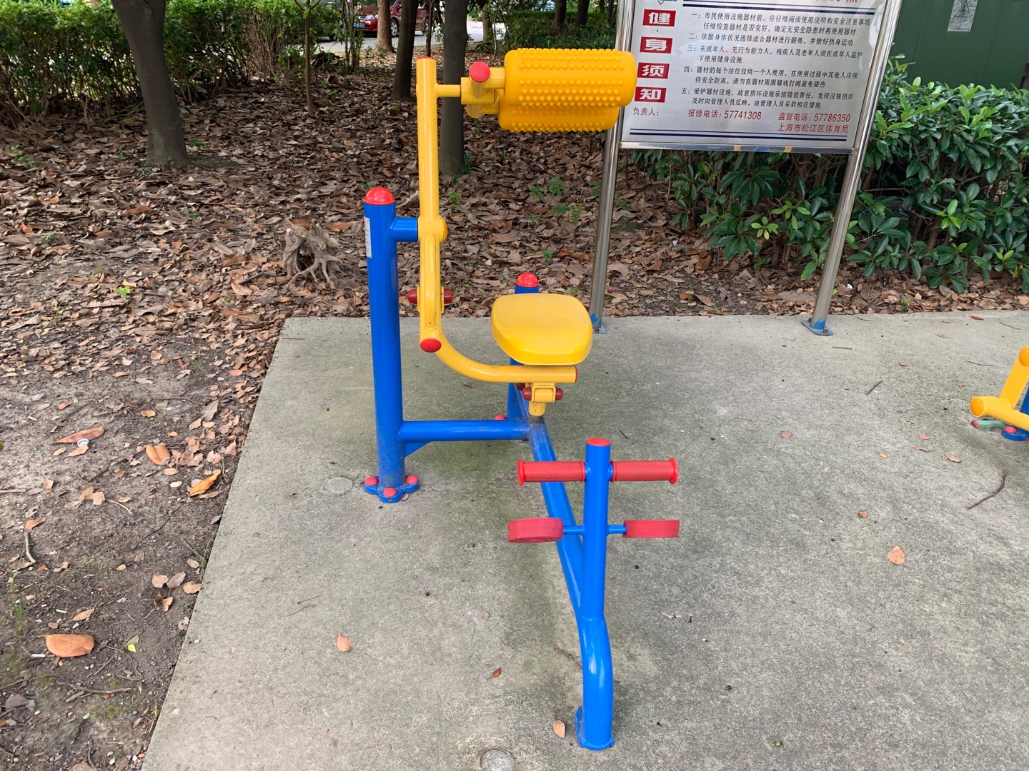 自重腹背鍛煉器