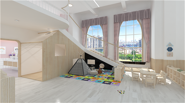 南方幼兒園室內(nèi)整體設(shè)計：現(xiàn)代幼兒園教室