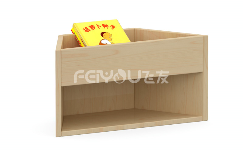 幼兒園實木家具寶寶學(xué)習(xí)多功能組合柜全屋定制梯形書架.jpg