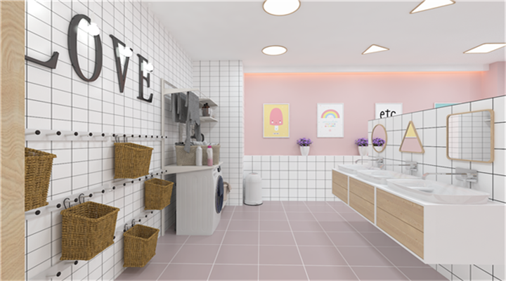 南方幼兒園室內(nèi)整體設(shè)計：現(xiàn)代幼兒園教室