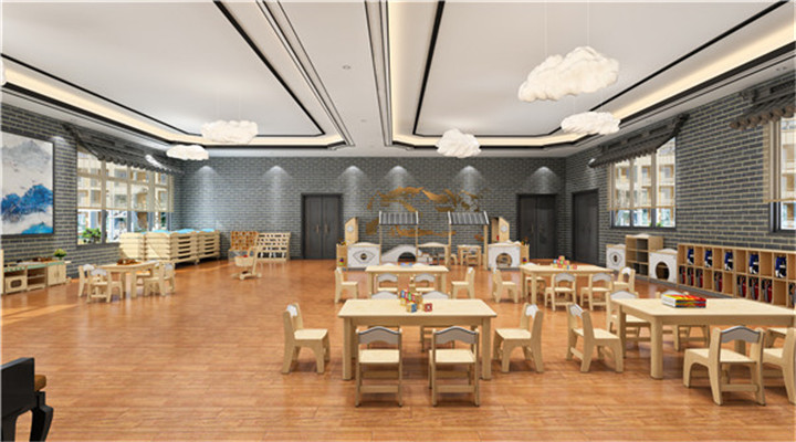 南方幼兒園室內(nèi)整體設(shè)計：新中式教室