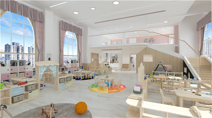 南方幼兒園室內(nèi)整體設(shè)計：現(xiàn)代幼兒園教室