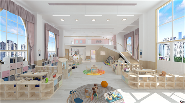 南方幼兒園室內(nèi)整體設(shè)計：現(xiàn)代幼兒園教室