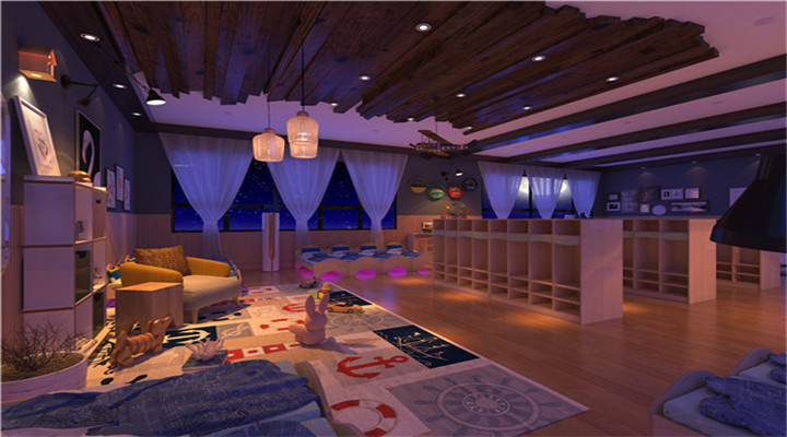 南方幼兒園室內(nèi)整體設計：現(xiàn)代幼兒園寢室