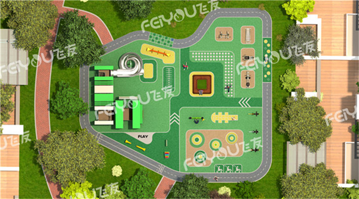 南方戶外兒童游樂設(shè)施整體設(shè)計方案之二