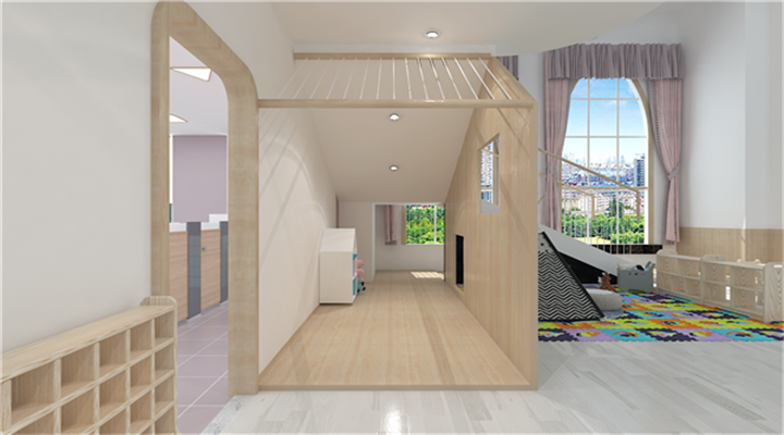 南方幼兒園室內(nèi)整體設(shè)計：現(xiàn)代幼兒園教室