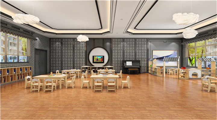 南方幼兒園室內(nèi)整體設(shè)計：新中式教室