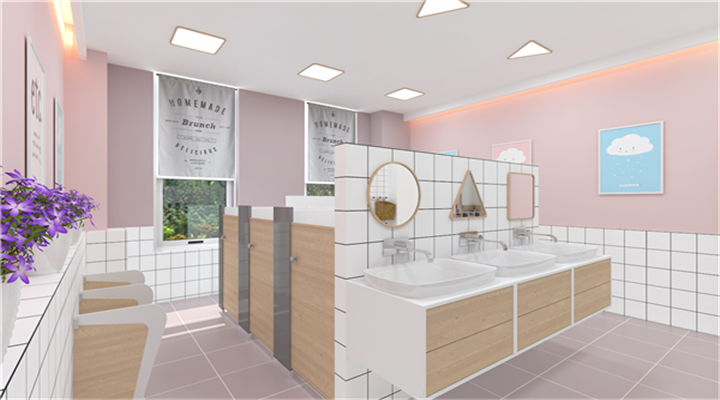 南方幼兒園室內(nèi)整體設(shè)計：現(xiàn)代幼兒園教室