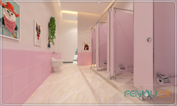 南方幼兒園室內(nèi)整體設(shè)計(jì)：簡(jiǎn)約卡通衛(wèi)生間