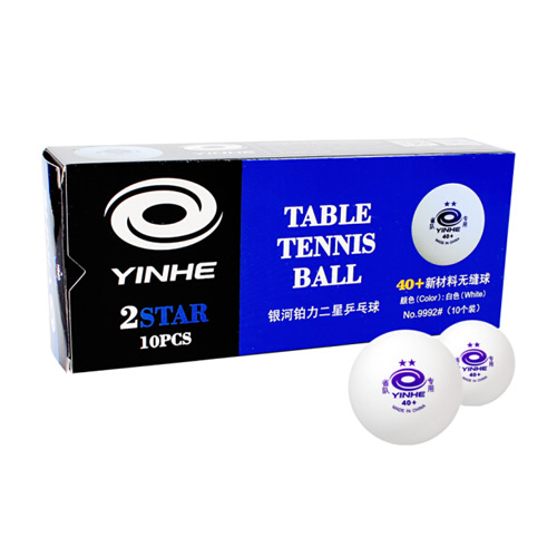 銀河40+無縫二星乒乓球(藍色)