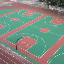 帝彩慧 銅陵丙烯酸網(wǎng)球 羽毛球場材料 彈性丙烯酸施工定制