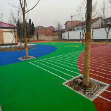 PU球場跑道，硅pu羽毛球場