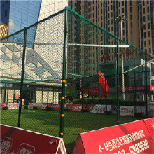 體育設(shè)施球場圍網(wǎng) 足球場鋼絲網(wǎng)勾花護(hù)欄網(wǎng) 操場4米高圍網(wǎng)墨綠色隔離柵